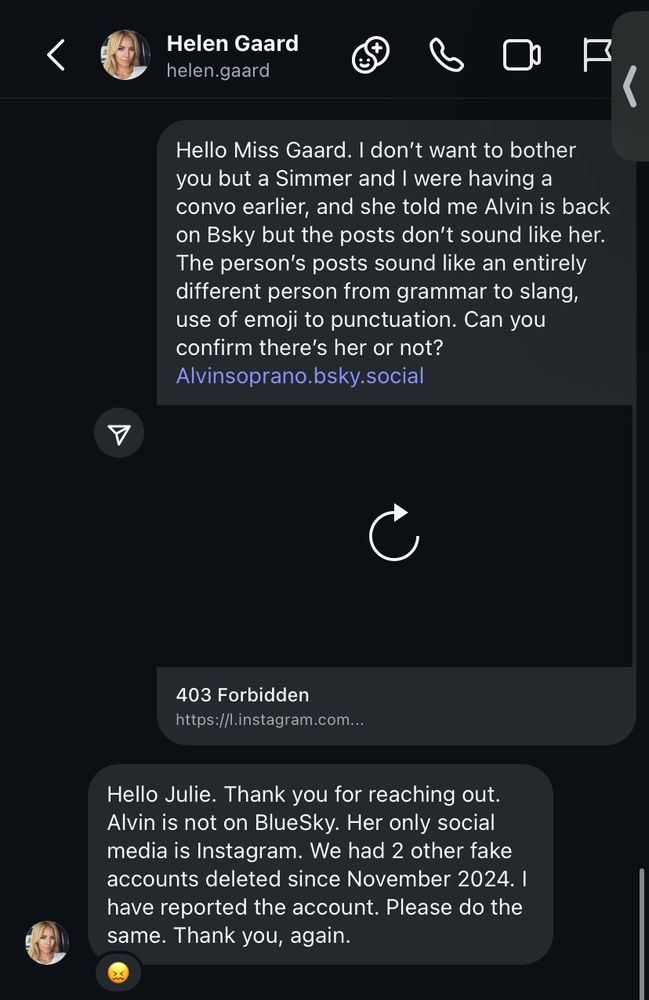 Alvin Soprano is not on BlueSky